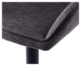 Nolan, dining chair w/armrests - gray stripes