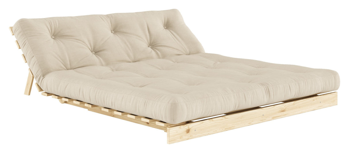 Roots 160 Sofa Bed, Pine/Beige,