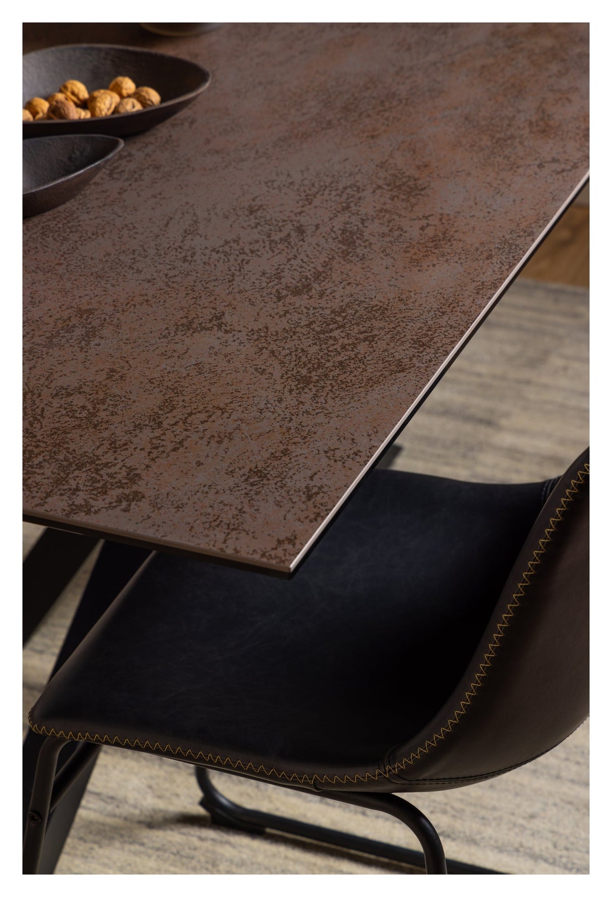 Heaven, dining table 160cm - brown