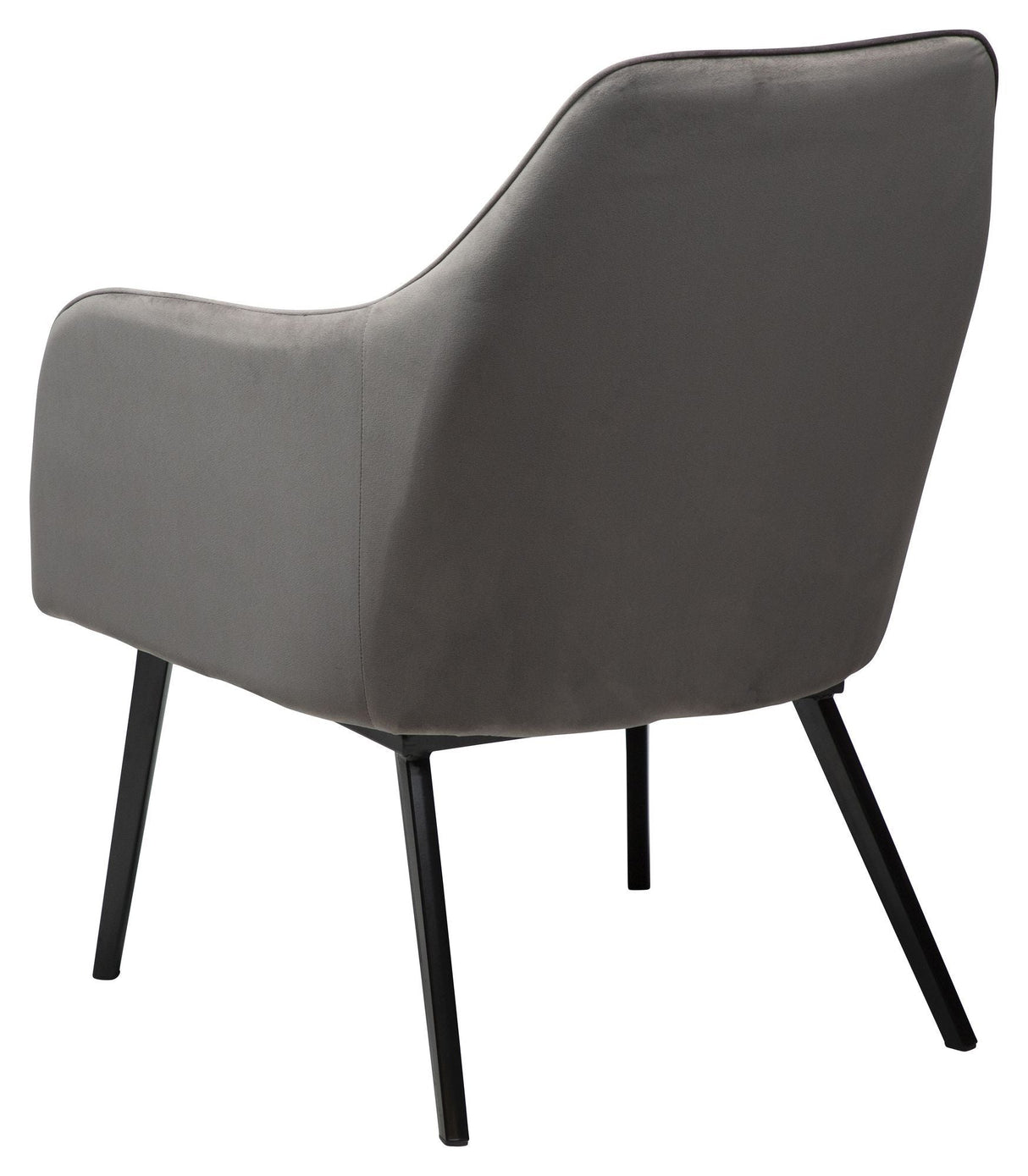 Embrace Lounge Chair, alu velour. black leg