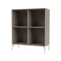 SHOW Bookshelf with flint legs, Truffle