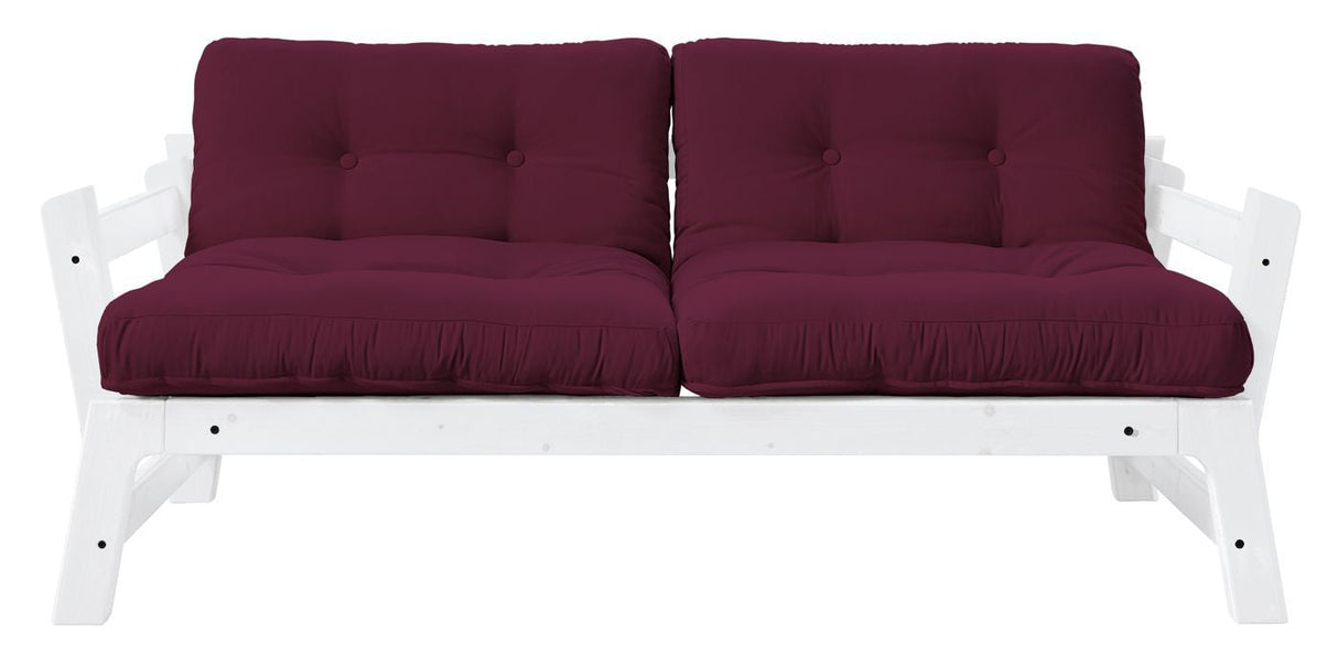 Step Sofa bed, Bordeaux/White