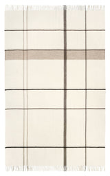 Gradient Plaid in Alpaca/Wool, Beige