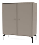 COVER Cabinet with black legs, Truffle