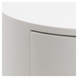 Polo, bedside table Ø40 - white