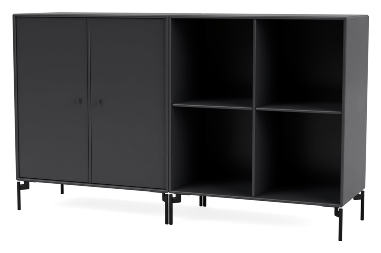 PAIR Classic sideboard with black legs, Anthracite