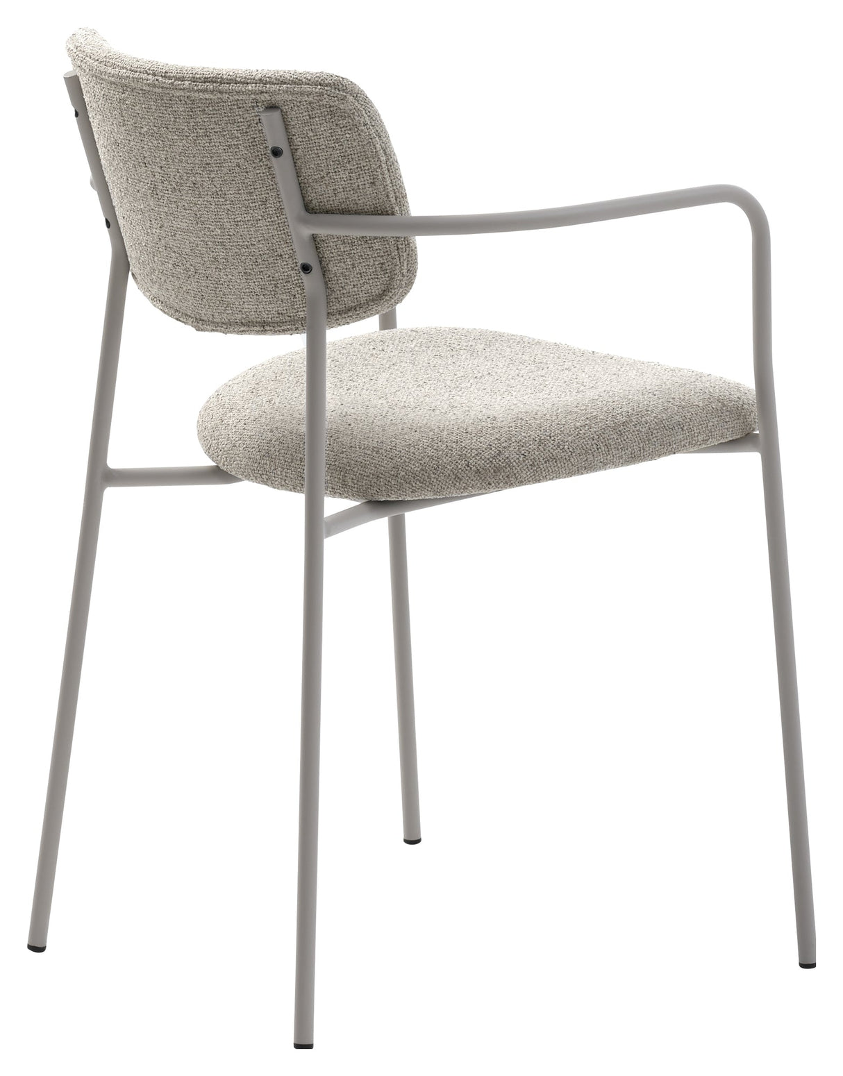 Zama, dining chair w/armrests – off white