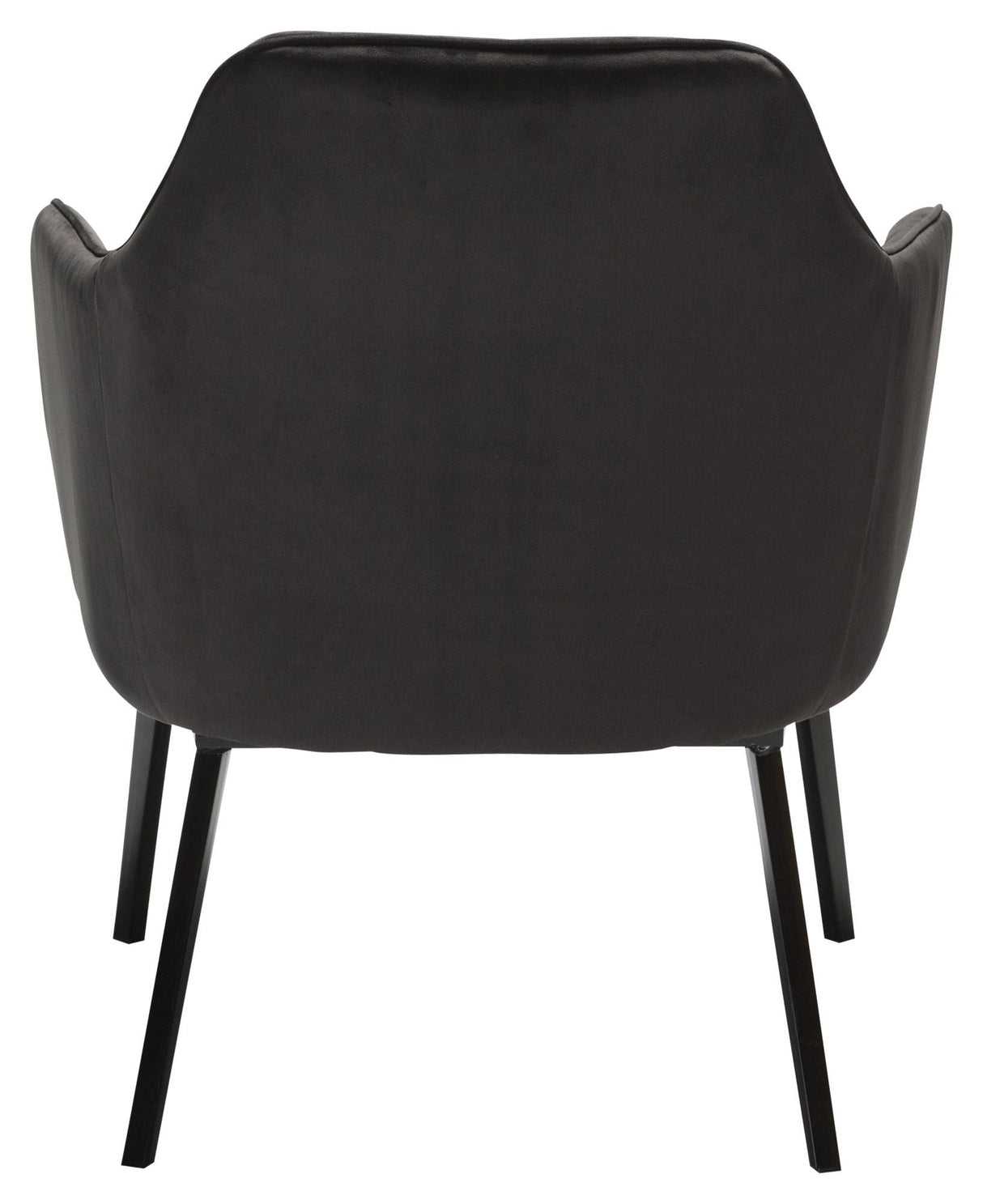 Embrace Lounge Chair, black velvet. black leg