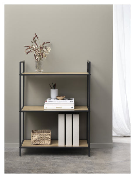 Altino, shelf 88cm - black/oak