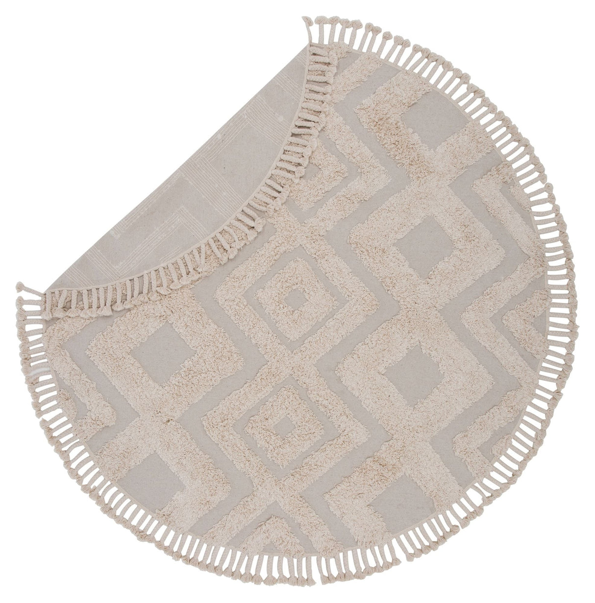 Hilma Cotton Blanket Ø200 - Offwhite