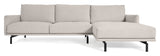 Galene 3-pers. Sofa with left-facing chaise longue, B254, Beige chenille