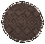 Hilma Cotton Blanket, Ø200 - Brown