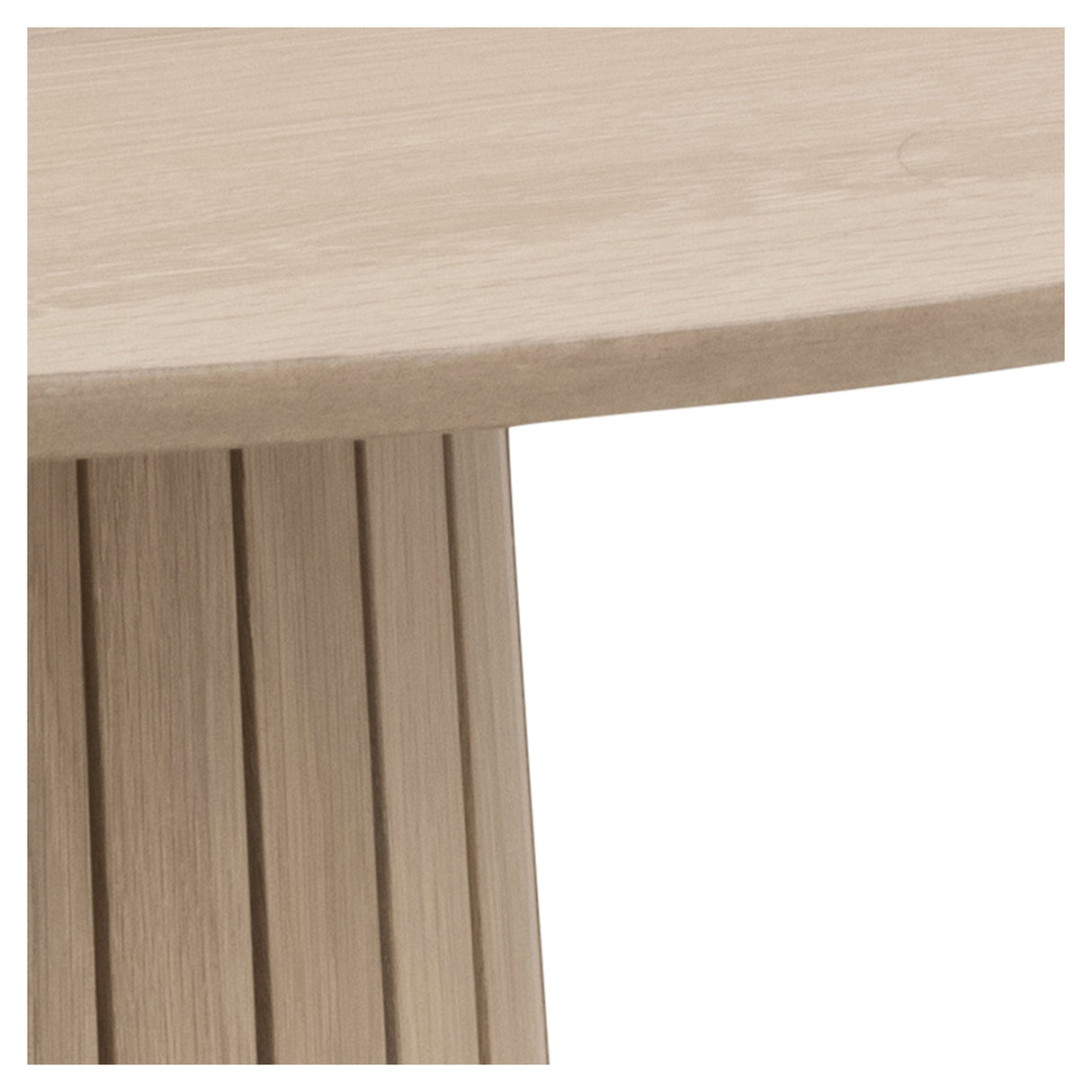 Christo, dining table Ø120 - light oak