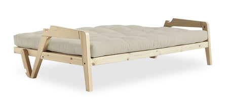 GRAB Sofa bed 130x200, Pine/Beige