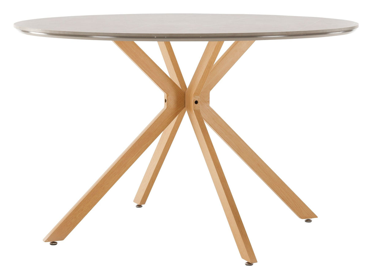 Piazza Dining table, Spraystone, Gray, Ø120