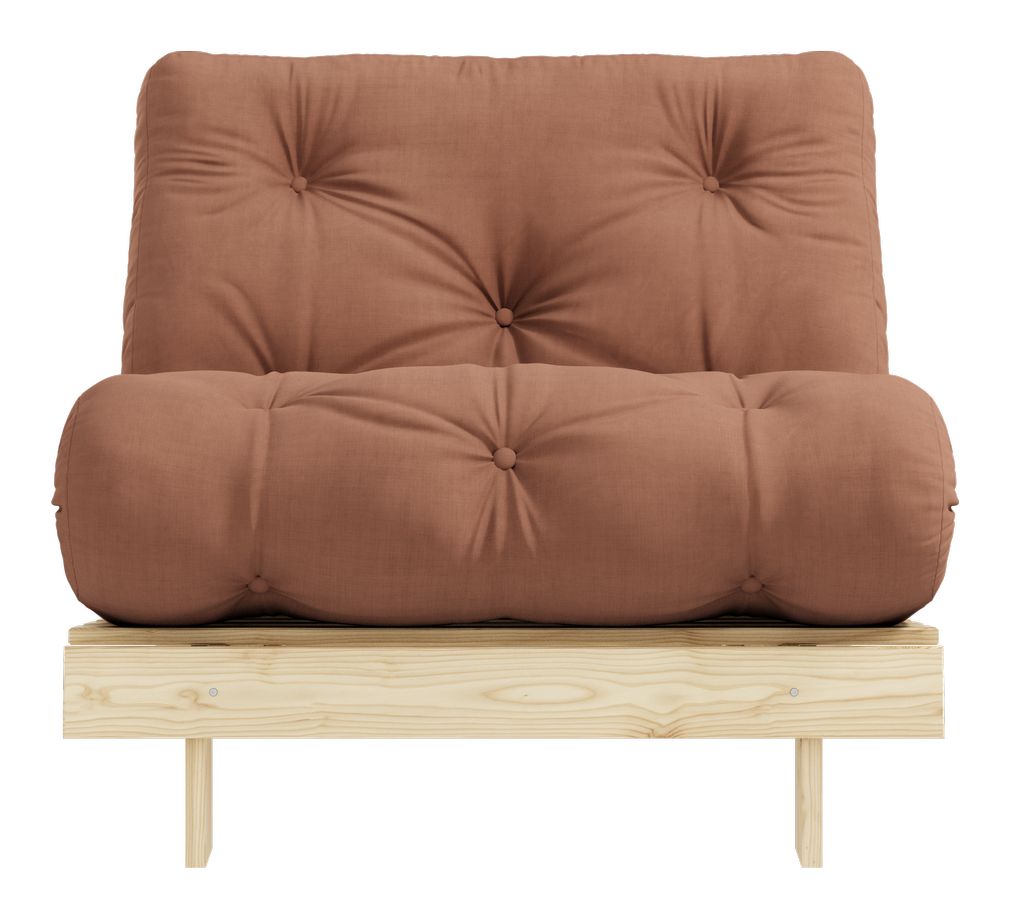 Roots 90 Sofa Bed, Pine/Brown