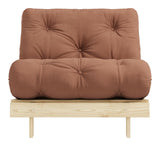 Roots 90 Sofa Bed, Pine/Brown