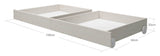 Classic Bed Drawer 2 pcs., White