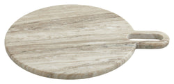 Nordal PASILLA Cutting board, Ø40, White marble