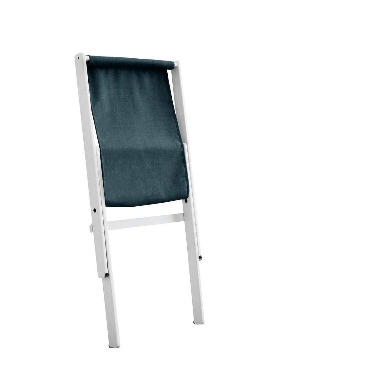 Boogie Lounge Chair, Petroleum Blue/White