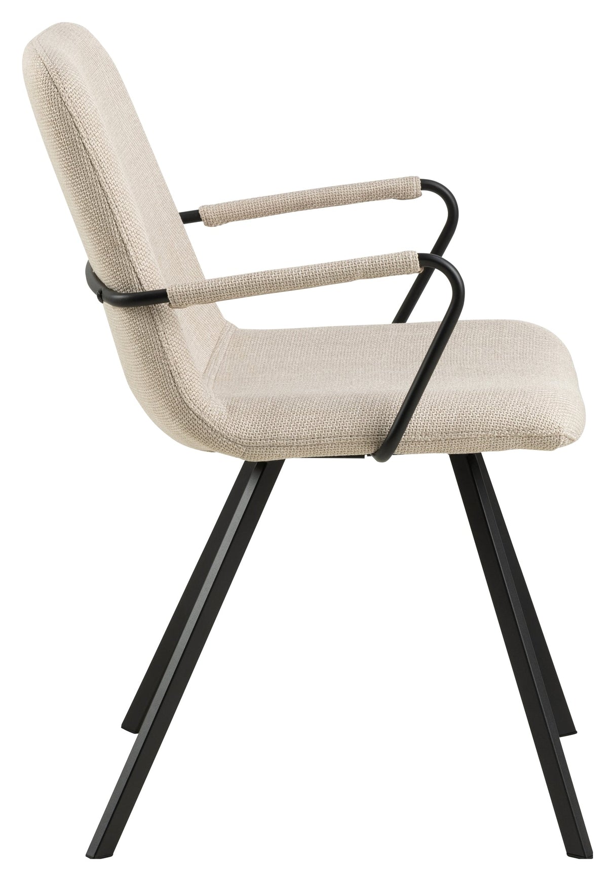 Selina, dining chair w/armrests - beige