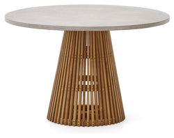 Alcaufar round table gray, Ø 120 cm