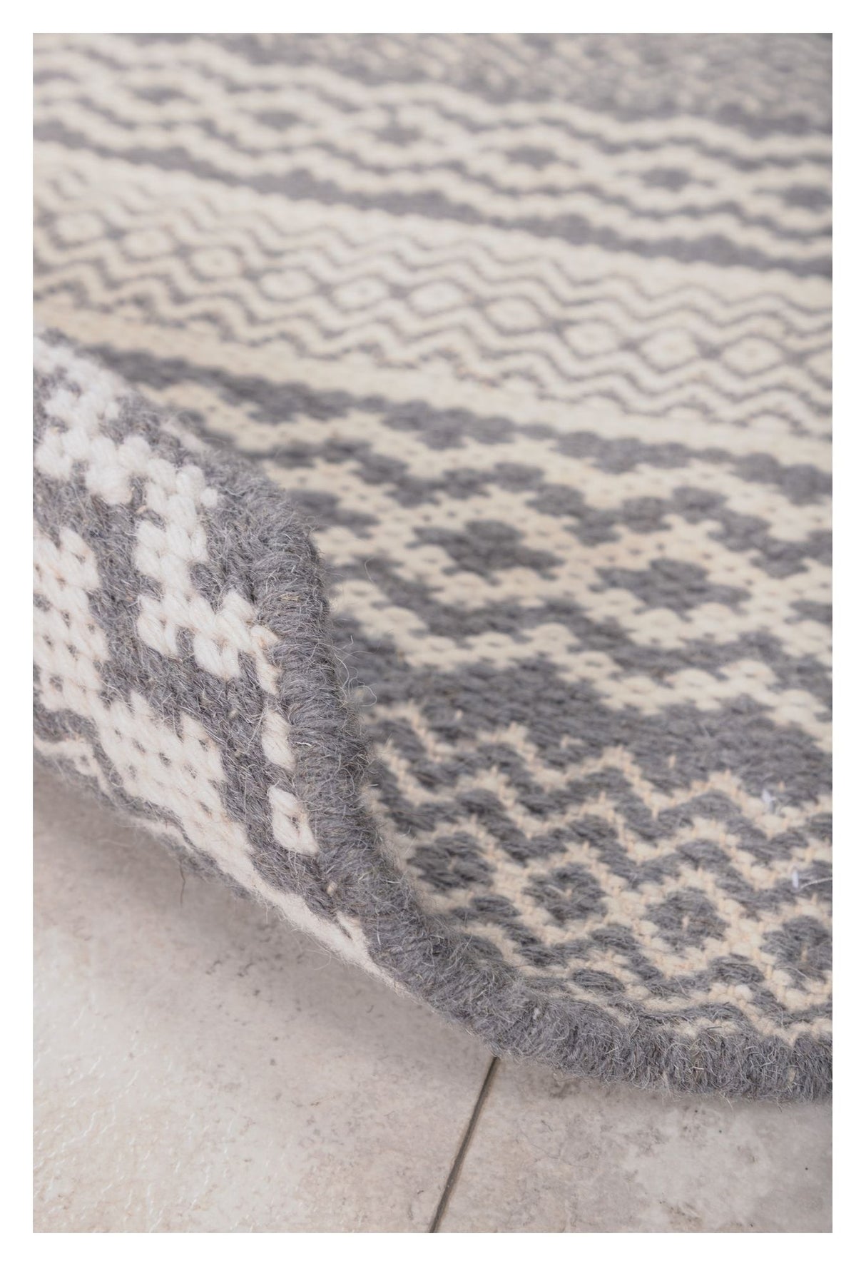 Sishu Wool Blanket Ø200 - Light gray