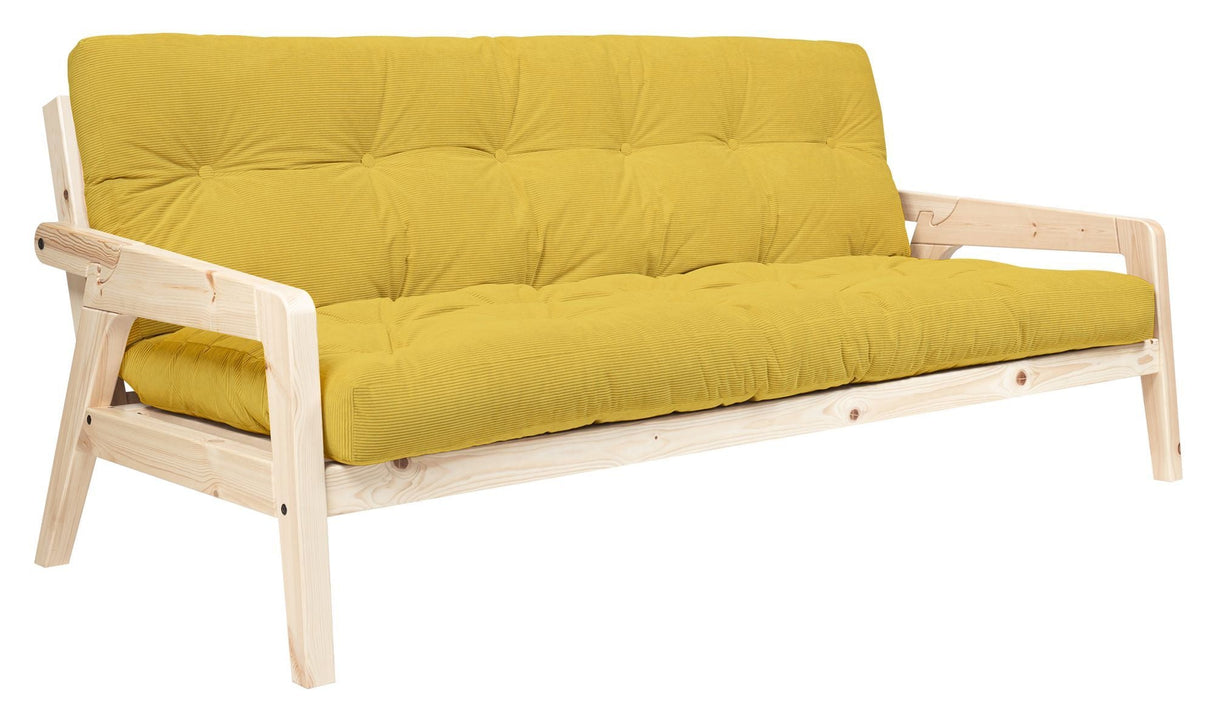 Grab Sofa bed, Pine/Honey velvet