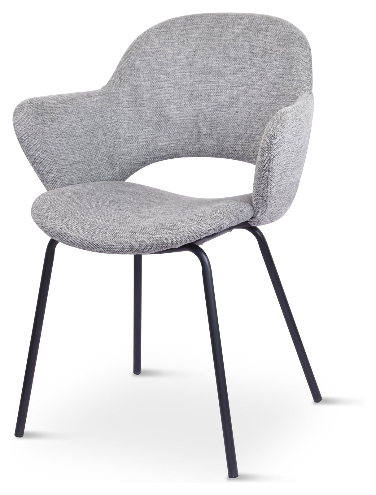 Rowley, dining chair w/armrests – gray