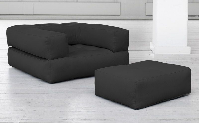 Cube Chair, Dark Gray