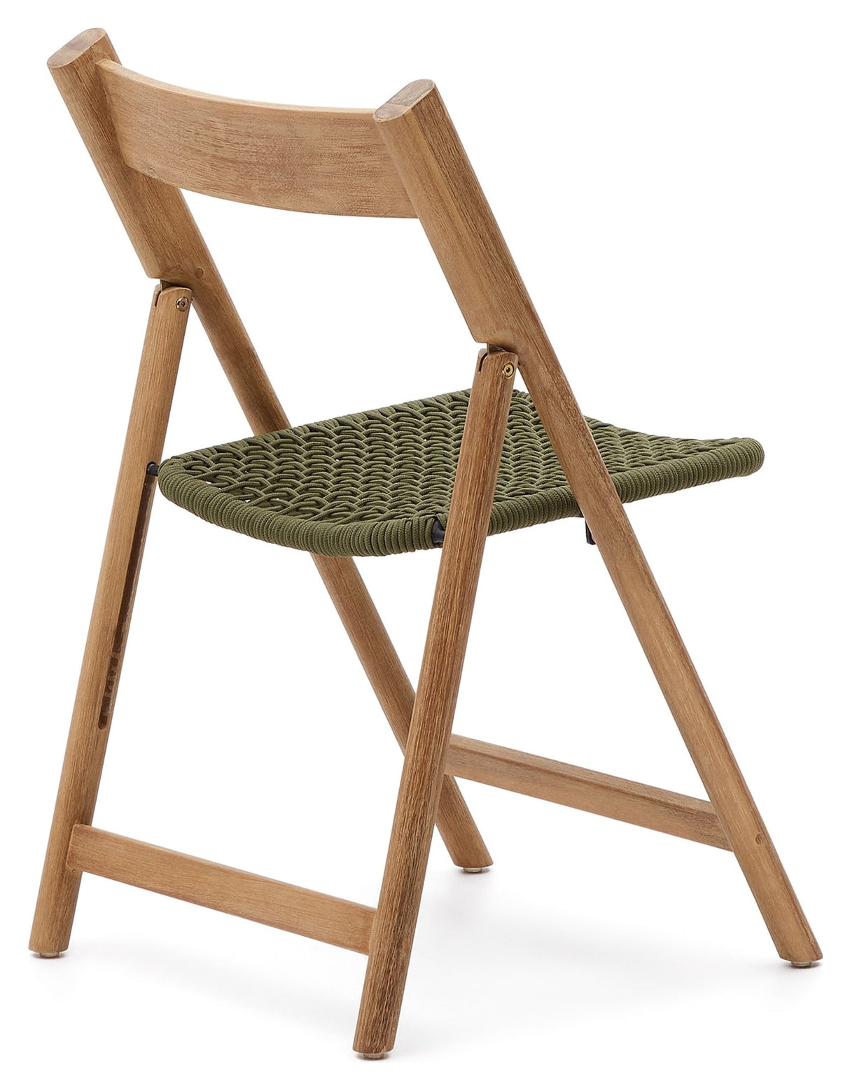 Dandara, folding chair - oak/green