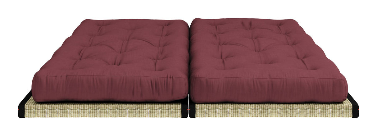 Chico Futon Sofa, Bordeaux w. Tatami mats