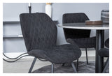 Razzia Dining Table Ø106, w. 4 Gemma Chairs, Black