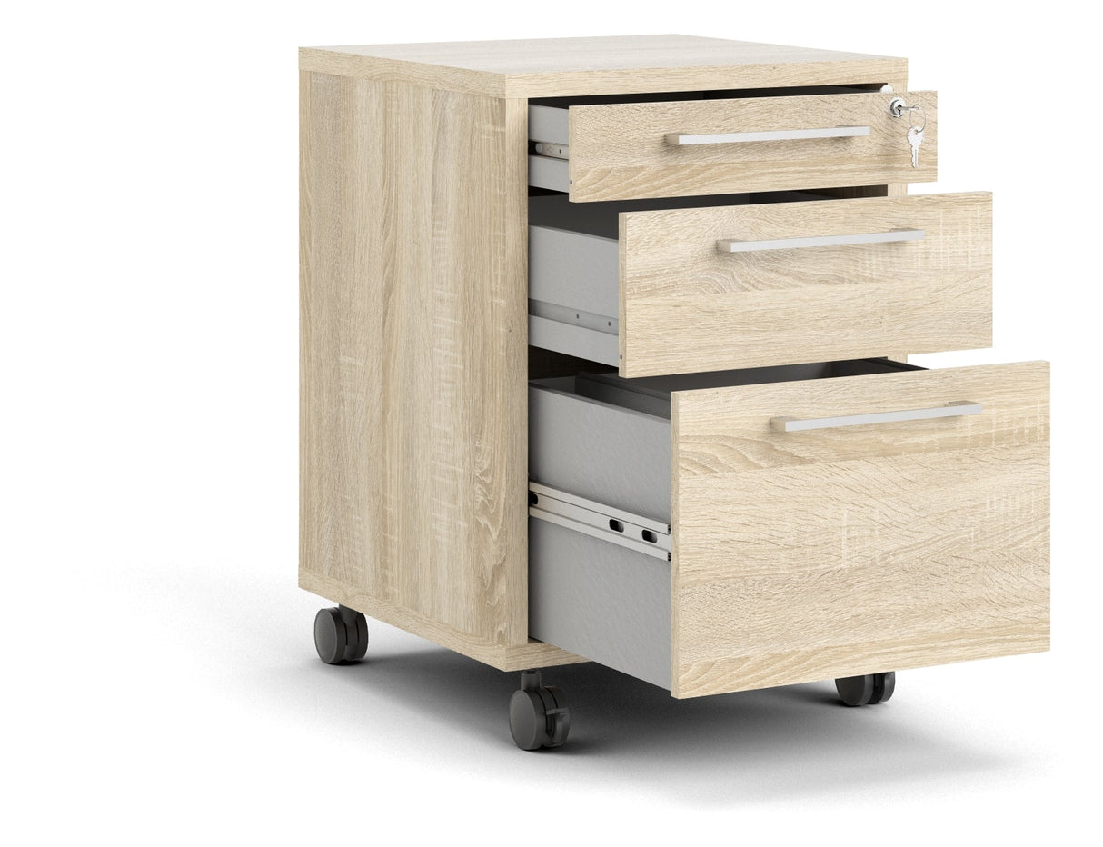 Prima Drawer module - Light wood w/3 drawers