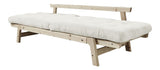 Step Sofa bed, 200, Pine/Off-white