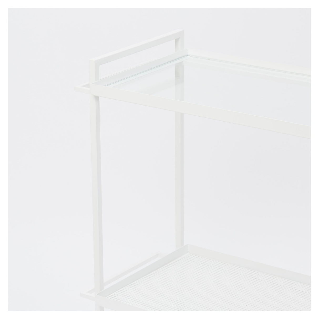 Bauhaus Roller table, White lacquered steel