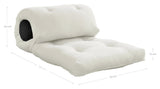 Wrap Futon mattress/backrest, Vision/Gray