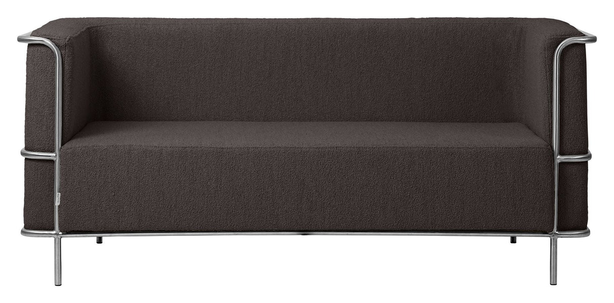 Modernist 2-pers. Sofa, Brown bouclé