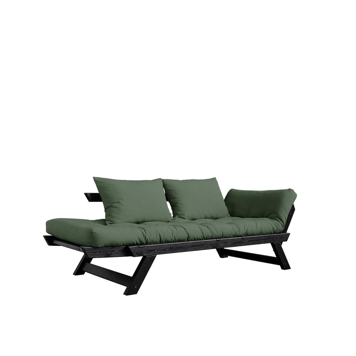 Bebop Sofa bed, Olive Green/Black