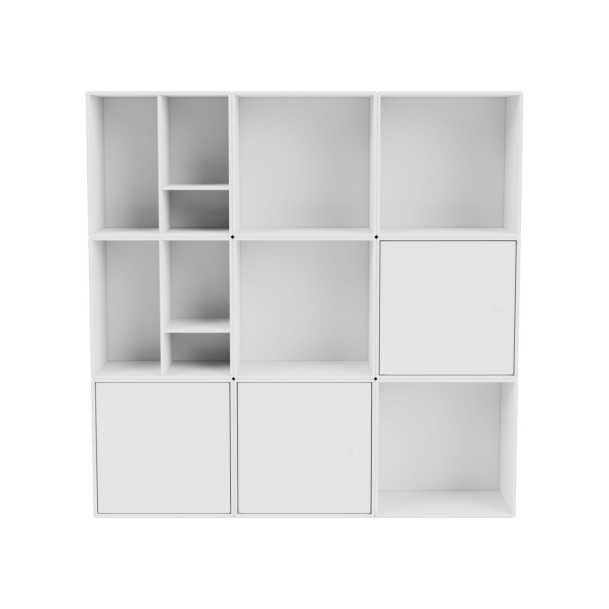 Mini Shelving module with shelves, New White