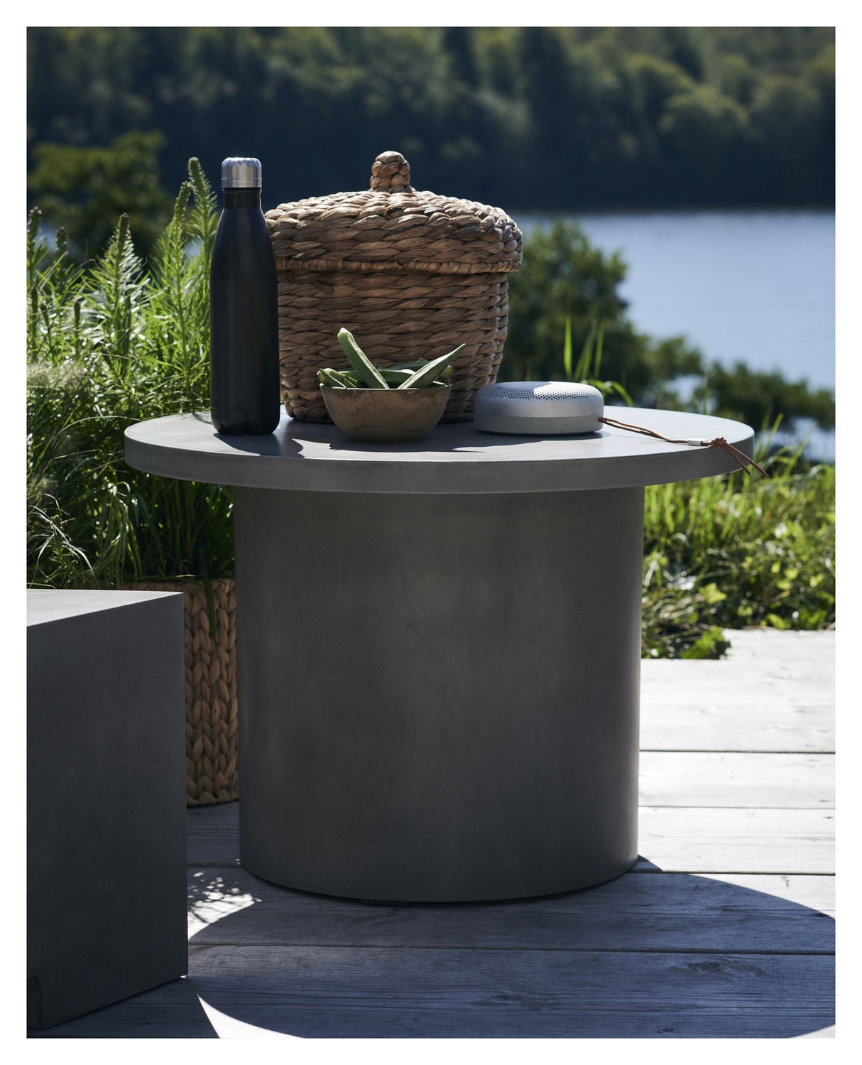 Stone Table Ø65 - Gray