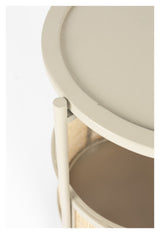 homii Makato Side Table Ø30, Nature/Sand