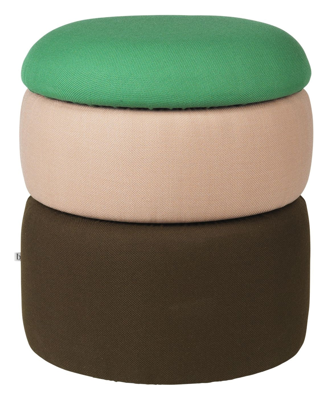 Pond Puf Ø38, Green/rose/black