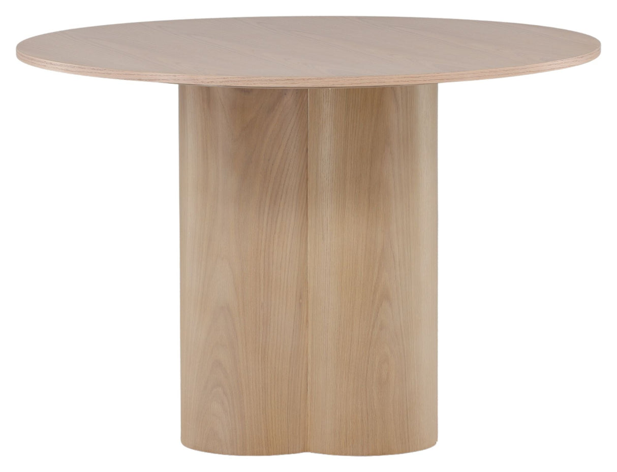 Olivia Dining table Ø110 - White washed