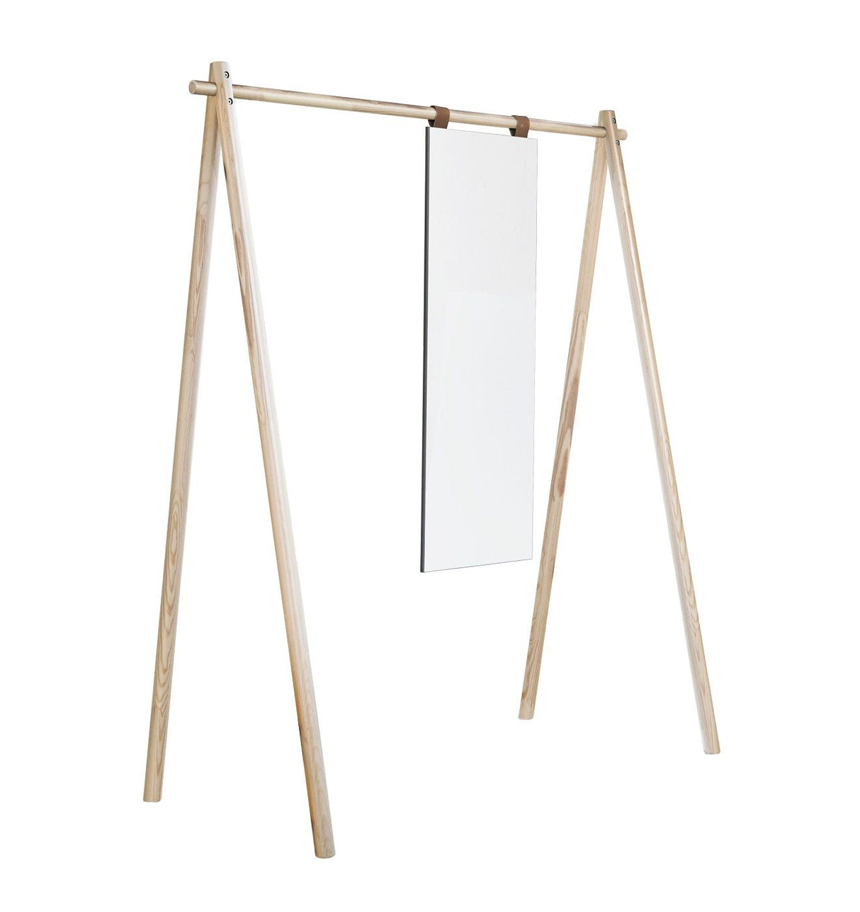 Hongi Clothes rack with mirror, Pine