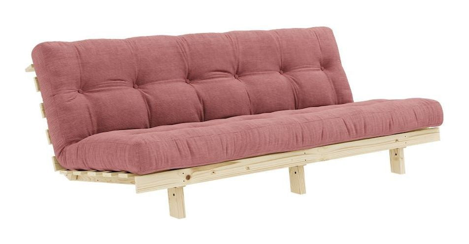 Lean Sofa Bed, Sorbet Pink Velvet