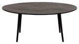 Cres Coffee table Ø100 - Black-brown aluminum