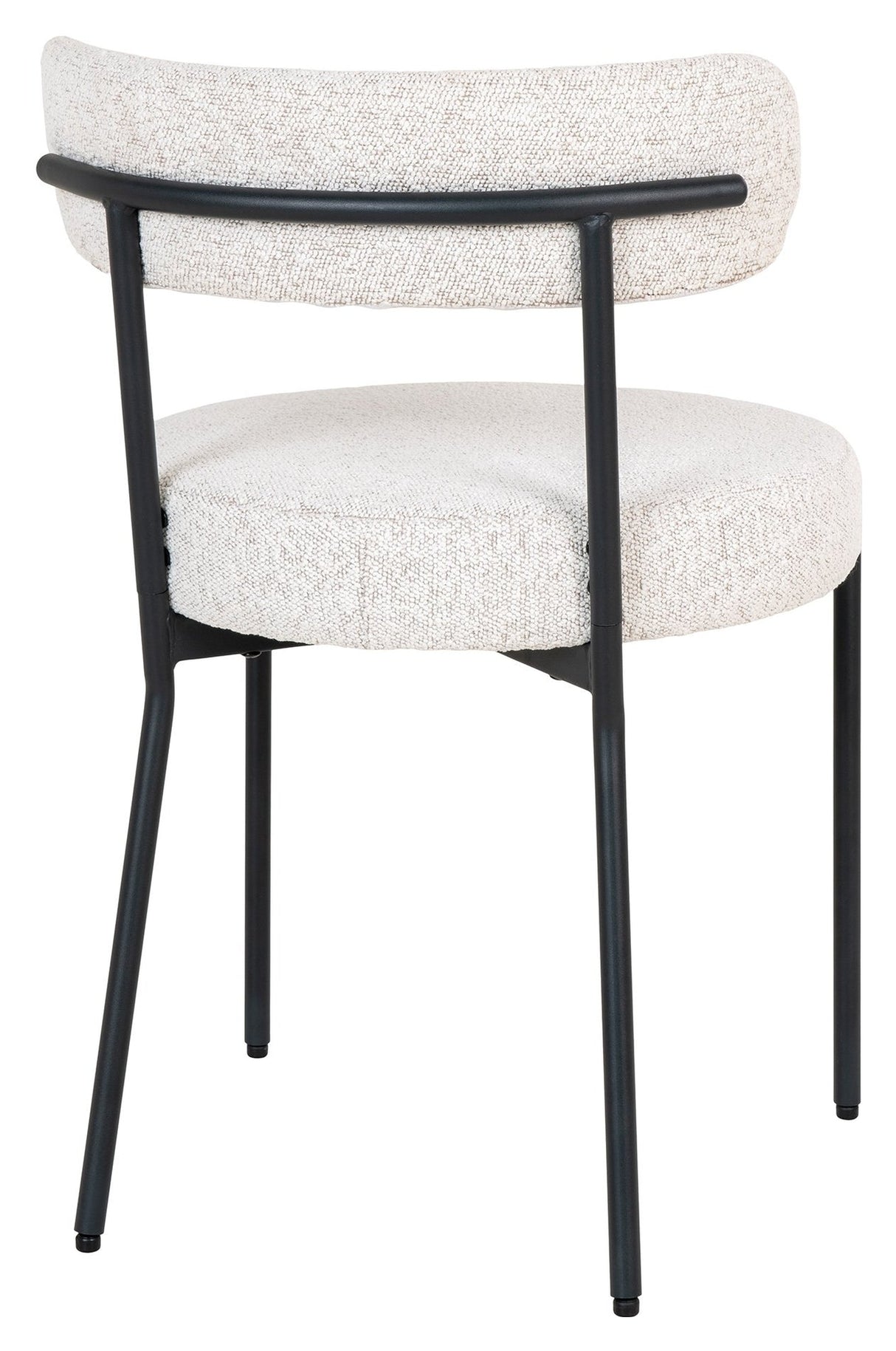 Badalona Dining chair, white/bouclé