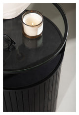 Bovall Side Table Ø37 - Black