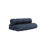 Buckle-Up Futon Sofa, Navy Petroleum Blue